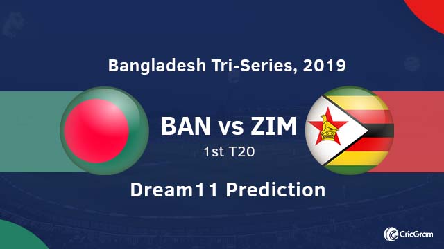 BAN vs ZIM Dream11 Team Prediction