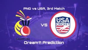 PNG vs USA Dream11 Prediction 3rd Match