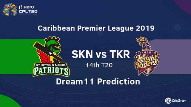 SKN vs TKR Dream11 Team