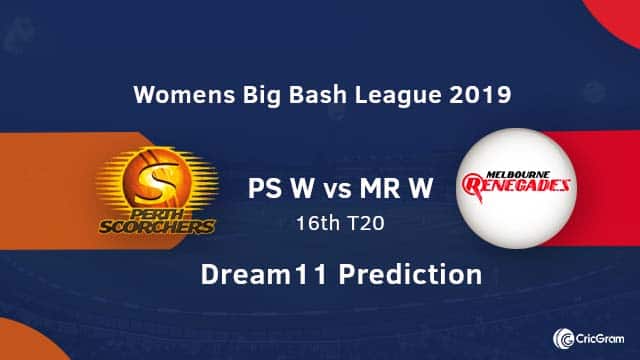 PS-W vs MR-W Dream11 Prediction 16th Match WBBL 2019