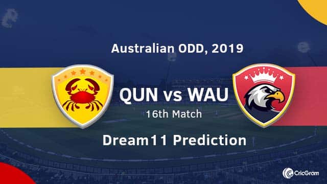 QUN vs WAU Dream11 Team Prediction and Preview: 16th Match