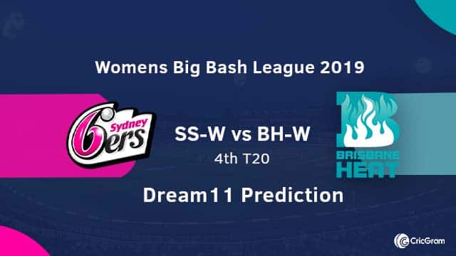 SS-W vs BH-W Dream11 Prediction and Preview: 4th Match, WBBL 2019