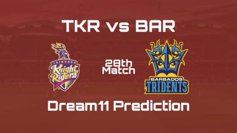 TKR vs BAR Dream11 Team Prediction 28th Match CPL 2019