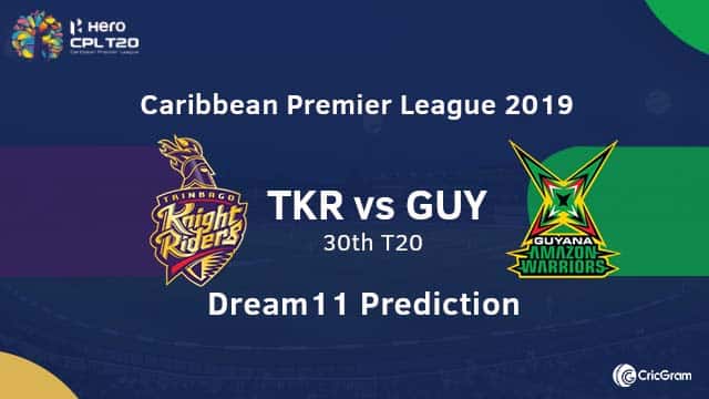 TKR vs GUY Dream11 Team Prediction