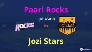 PR vs JOZ Dream11 Team Prediction 13th Match Mzansi Super League 2019