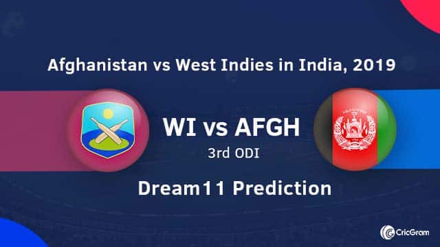WI vs AFGH Dream 11 Team Prediction & Top Picks: 3rd ODI