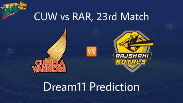 CUW vs RAR Dream11 Prediction 23rd Match BPL 2019-20