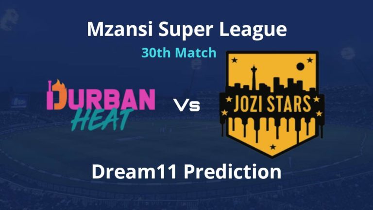 DUR vs JOZ Dream11 Team Prediction 30th Match Mzansi Super League 2019