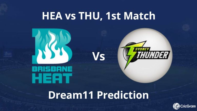 HEA vs THU Dream11 Prediction of 1st Match, BBL 2019-20