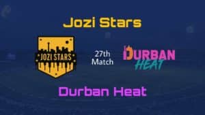 JOZ vs DUR Dream11 Team Prediction 27th Match Mzansi Super League 2019