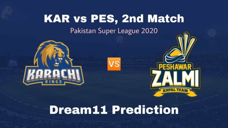 KAR vs PES Dream11 Prediction 2nd Match PSL 2020