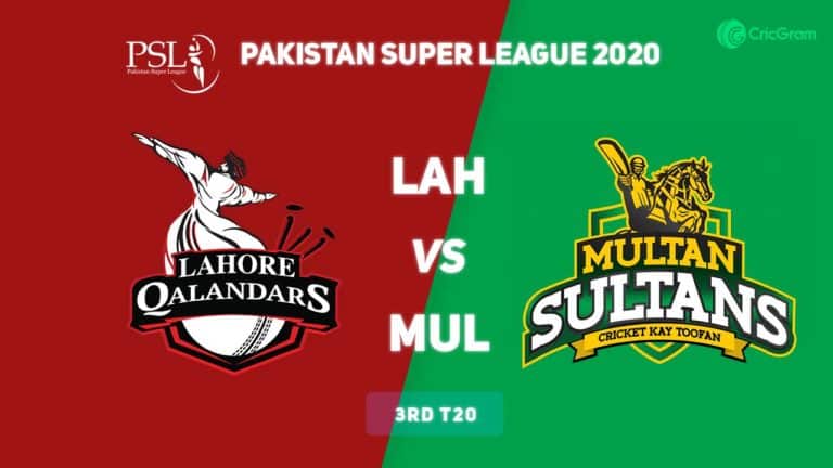 LAH vs MUL Dream11 prediction 3rd Match PSL 2020