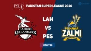 LAH vs PES Dream11 prediction 11th Match PSL 2020