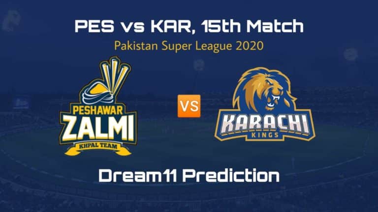 PES vs KAR Dream11 Prediction 15th Match Pakistan Super League 2020