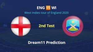 ENG vs WI Dream11 Prediction 2nd Test