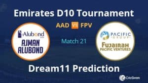 AAD vs FPV Dream11 Prediction and Match Preview