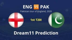 ENG vs PAK Dream11 Prediction 1st T20I