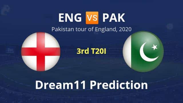 England vs Pakistan Dream11 Prediction 3rd T20I