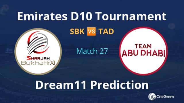 SBK vs TAD Dream11 Prediction and Match Preview