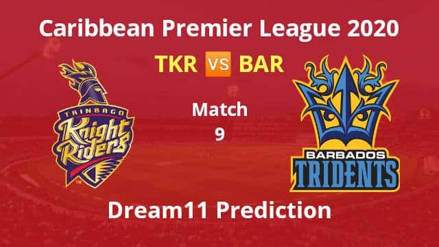 TKR vs BAR Dream11 Prediction 9th Match