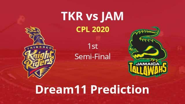 TKR vs JAM Dream11 Prediction 1st Semi Final