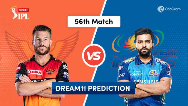 SRH vs MI Dream11 Prediction 56th Match