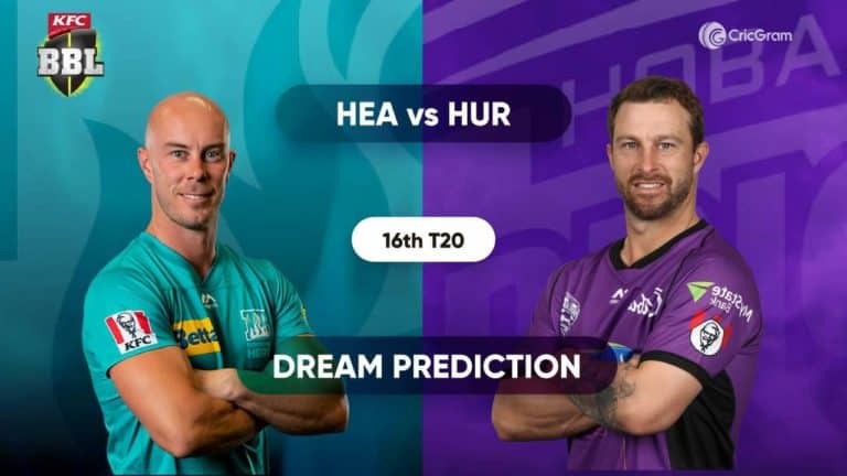 HEA vs HUR Dream11 Prediction and match preview 16th match BBL 2020-21
