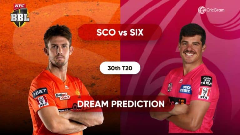SCO vs SIX Dream11 Prediction and match preview BBL 2020-21