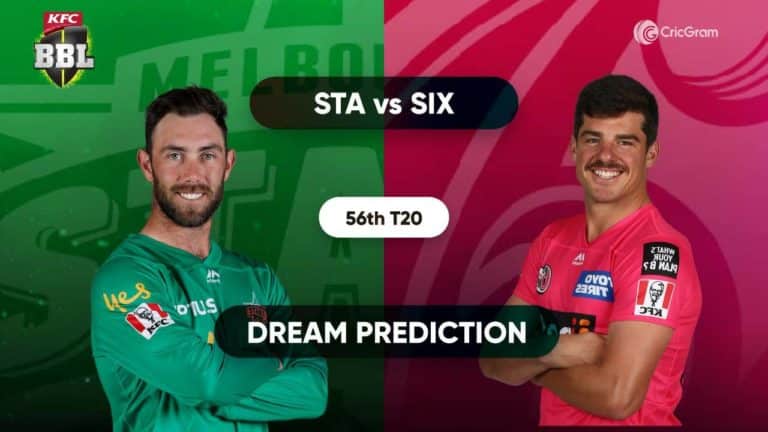 STA vs SIX Dream11 Prediction 56th match