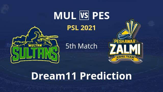 MUL vs PES Dream11 Prediction 5th Match PSL 2021