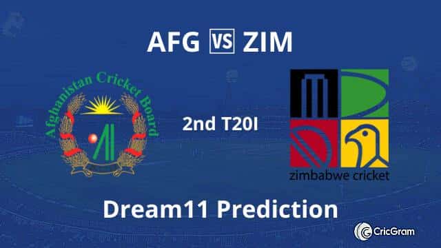 AFG vs ZIM Dream11 Prediction 2nd T20I