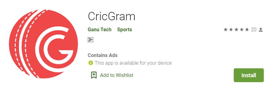 Cricgram Dream11 Prediction App
