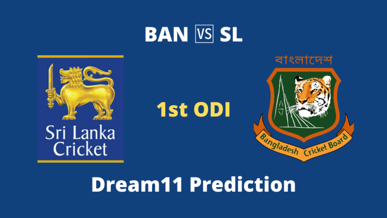 BAN vs SL Dream11 Prediction 1st ODI