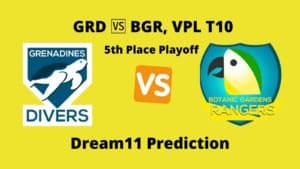 GRD vs BGR Dream11 Prediction 5th Place PlayOff
