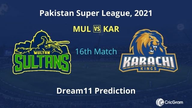 MUL vs KAR Dream11 Prediction PSL 2021