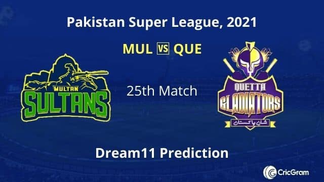 MUL vs QUE Dream11 Team Prediction