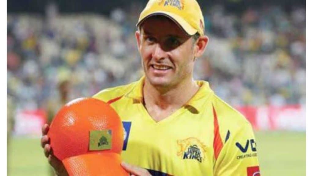 Michael Hussy with IPL Orange Cap