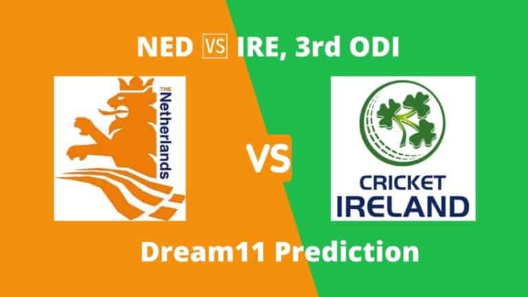 NED vs IRE 3rd ODI Dream11 Prediction