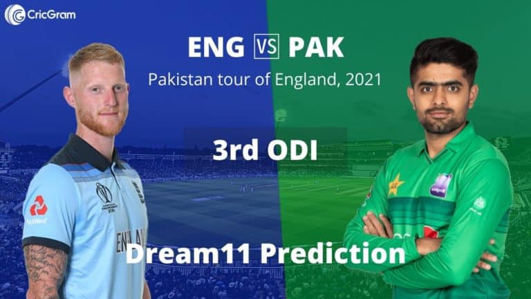 ENG vs PAK Dream11 Prediction 3rd ODI 13th July 2021