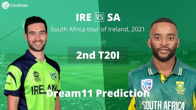 IRE vs SA Dream11 2nd T20I 22nd July 2021