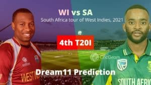 WI vs SA Dream11 4th T20I 1st July 2021