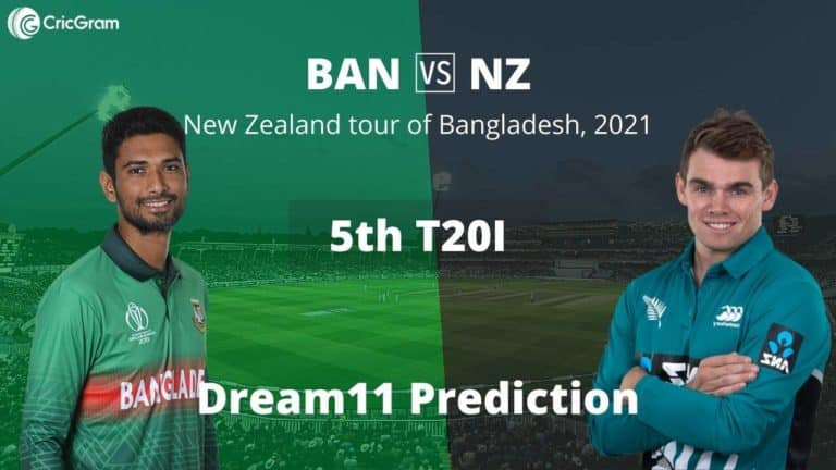 BAN vs NZ 5th T20I Dream11