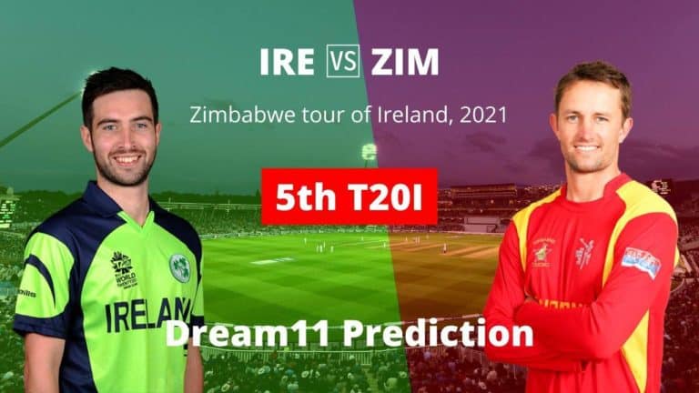 IRE vs ZIM Dream11 5th T20I