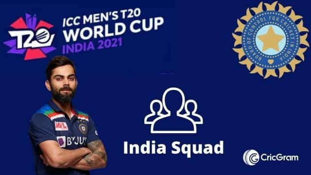 India t20 world cup squad