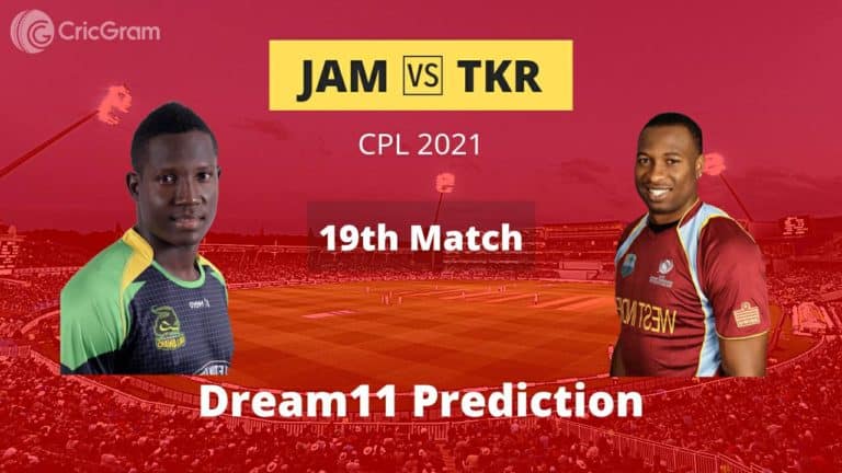 JAM vs TKR Dream11 Team Prediction CPL 2021