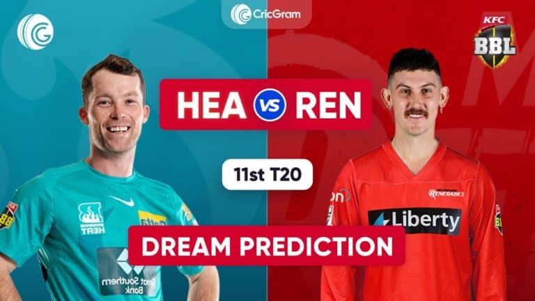 HEA vs REN Dream11 Prediction, 11th Match, BBL 2021-22
