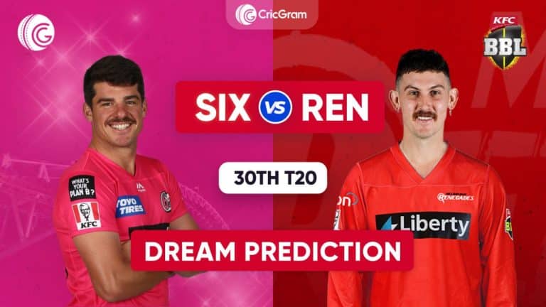 SIX vs REN Dream11 Prediction