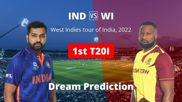 IND vs WI 1st T20I Dream11 Prediction
