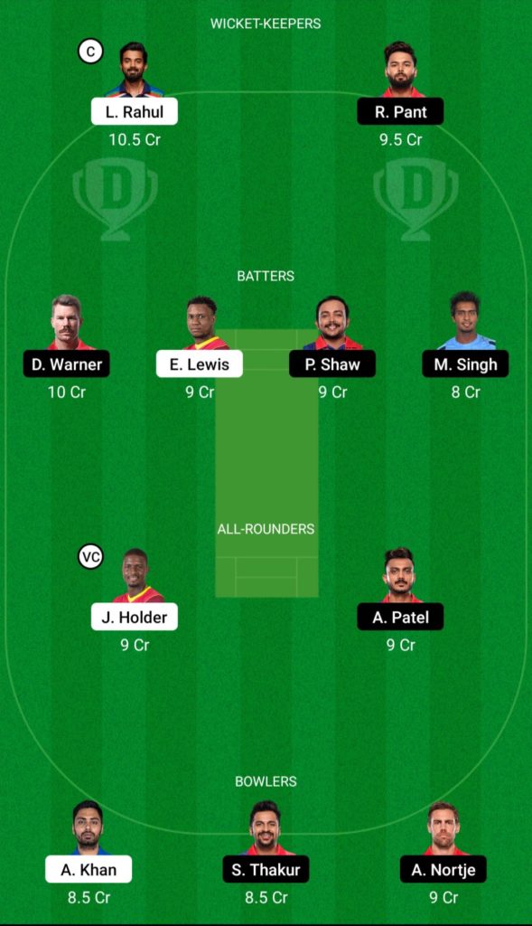 LSG vs DC Dream11 Prediction for Today match