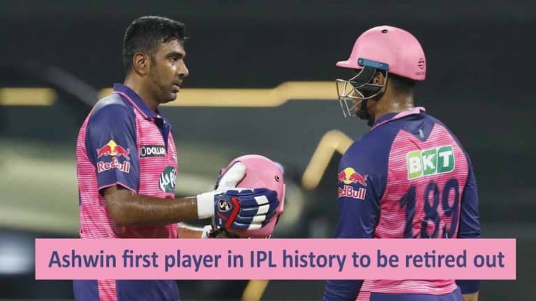 Ravichandra Ashwin becomes the first player in IPL history to be retired out